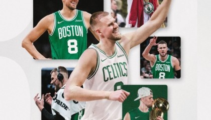 凯尔特人致谢波津&amp;霍勒迪：永远的冠军🏆☘️ 谢谢你们做的一切