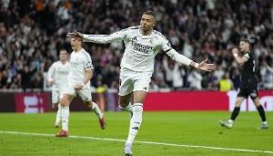 姆巴佩迎皇马生涯各项赛事第50战，此前49场33球5助攻